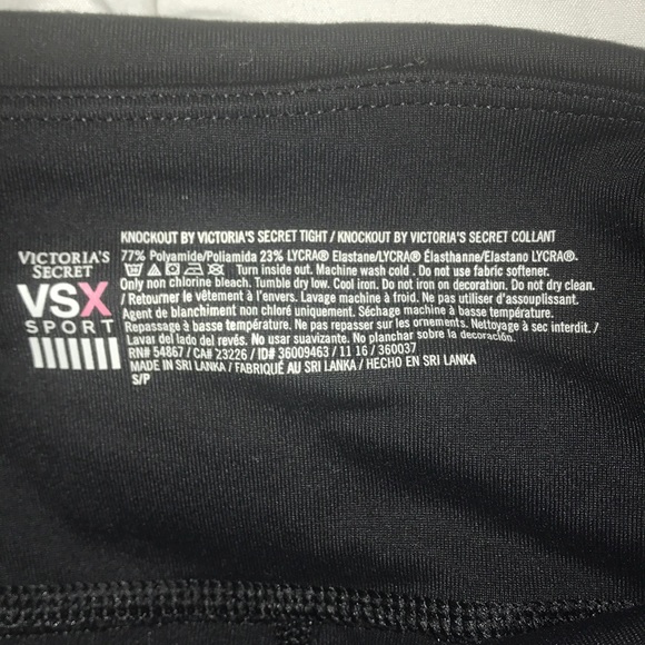 Victoria’s Secret black leggings size small - Picture 4 of 4